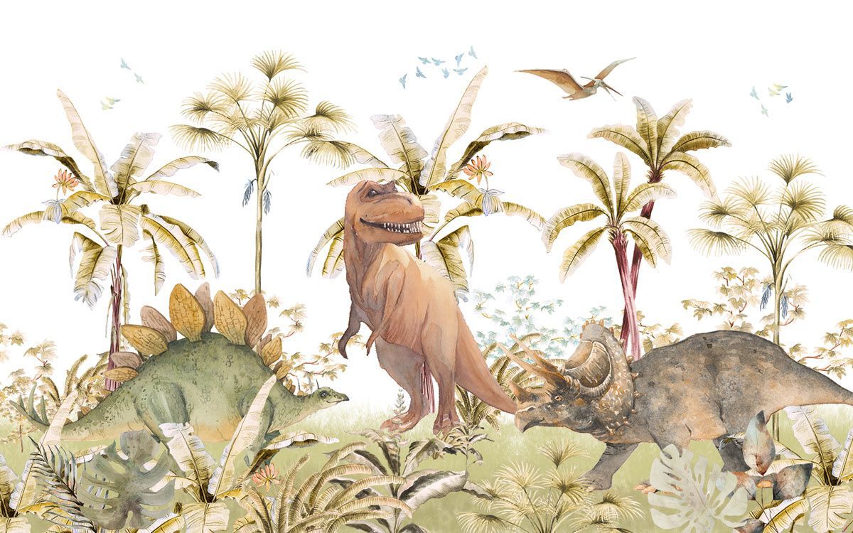 papier-peint-dinosaures