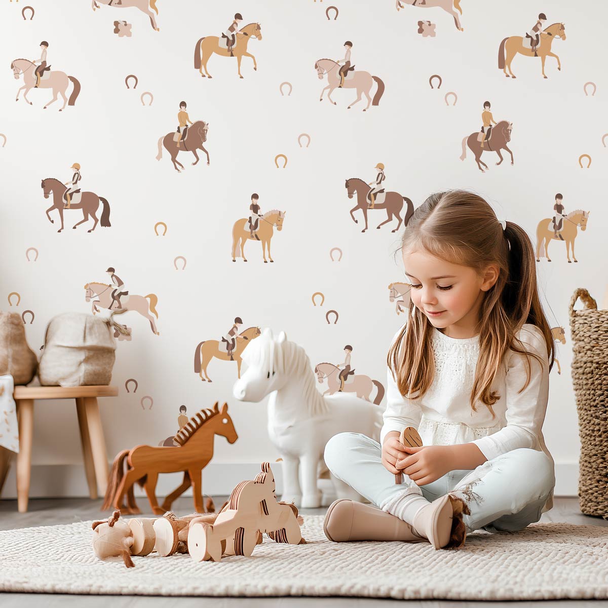 Papier-peint-équitation-enfant