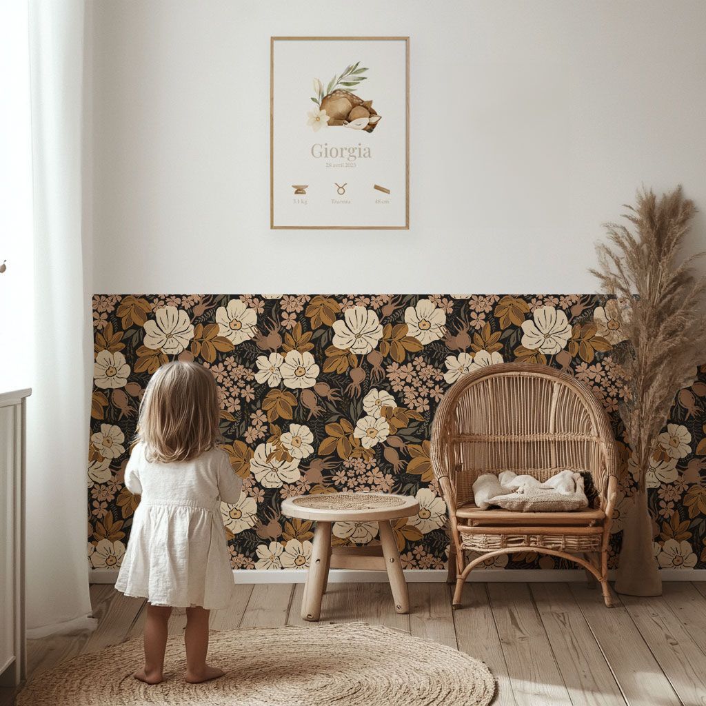 papier-peint-fleurs-noir