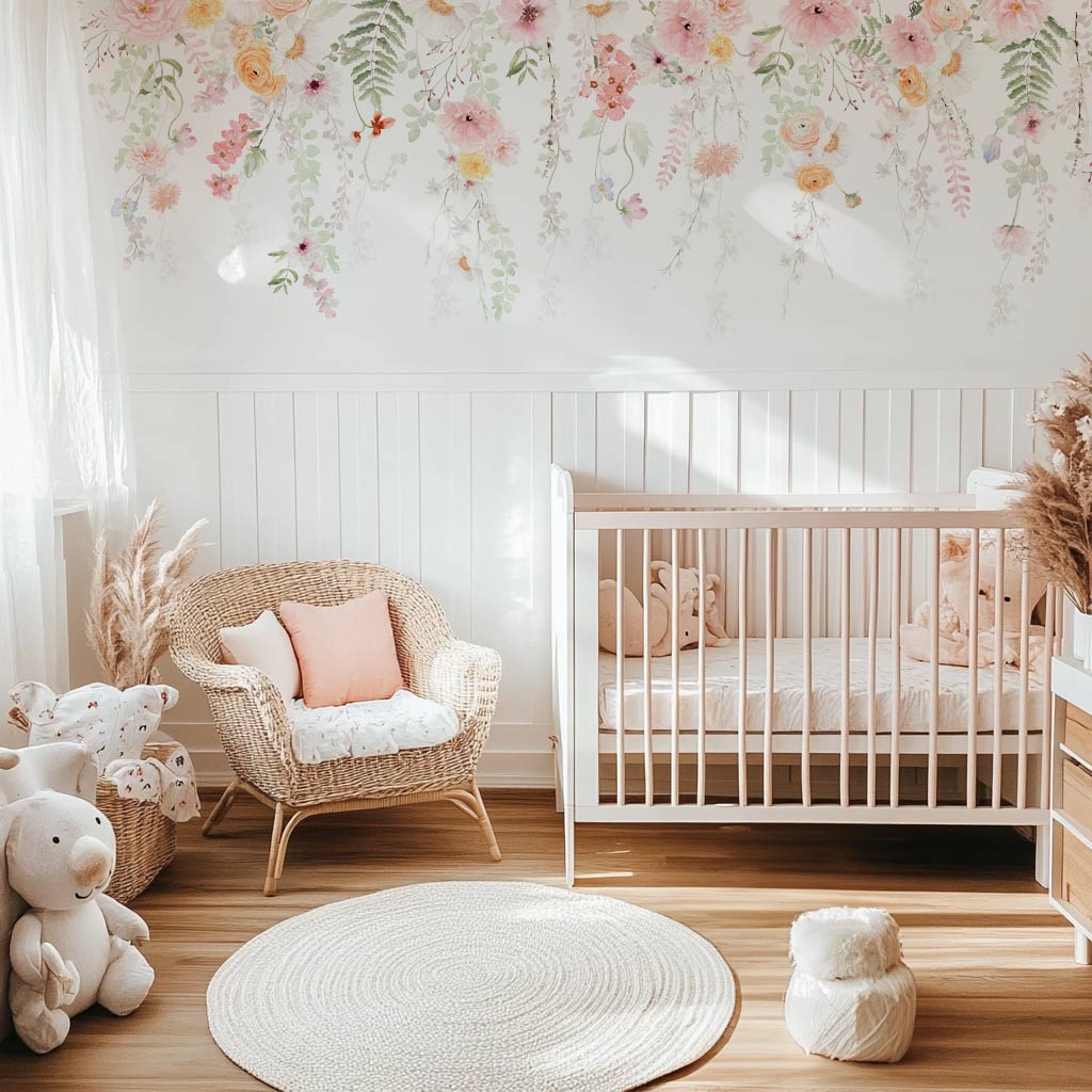 chambre-bébé-fleurs