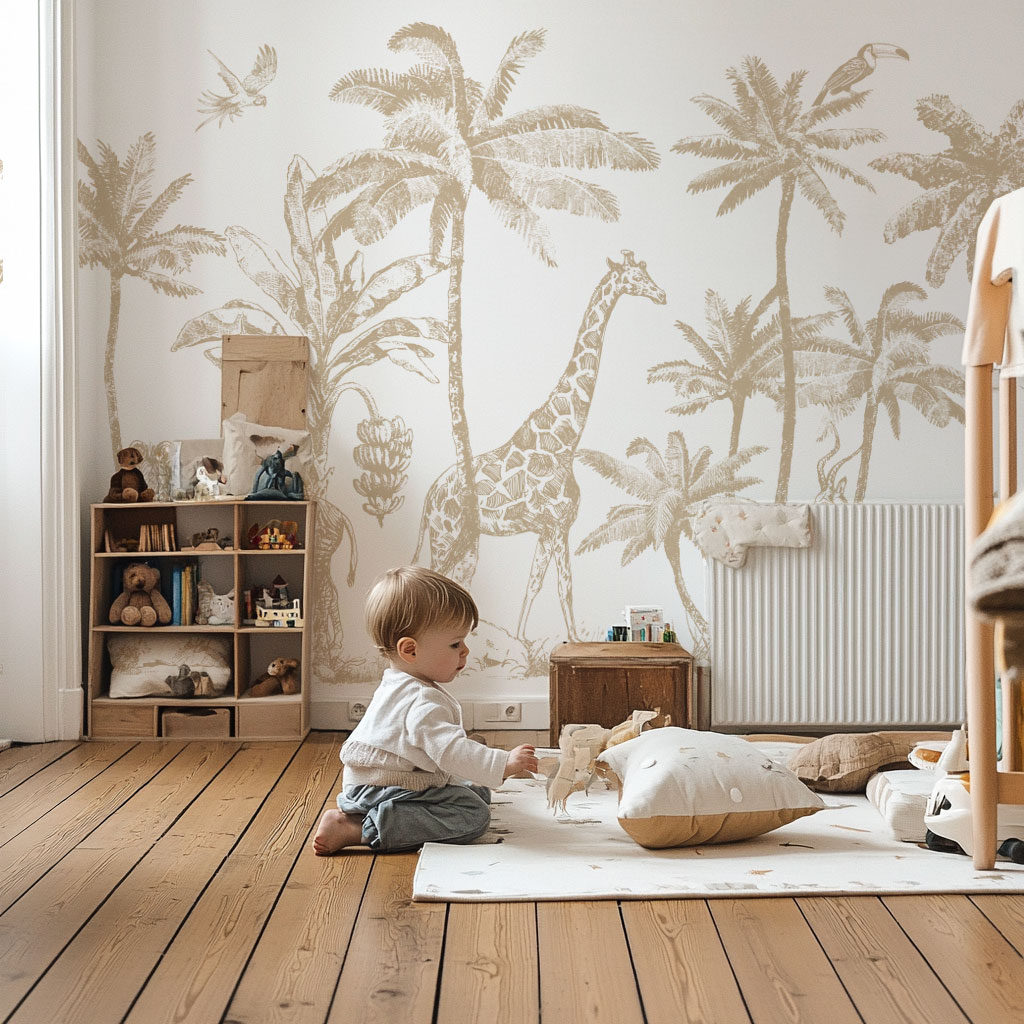 papier-peint-safari-beige