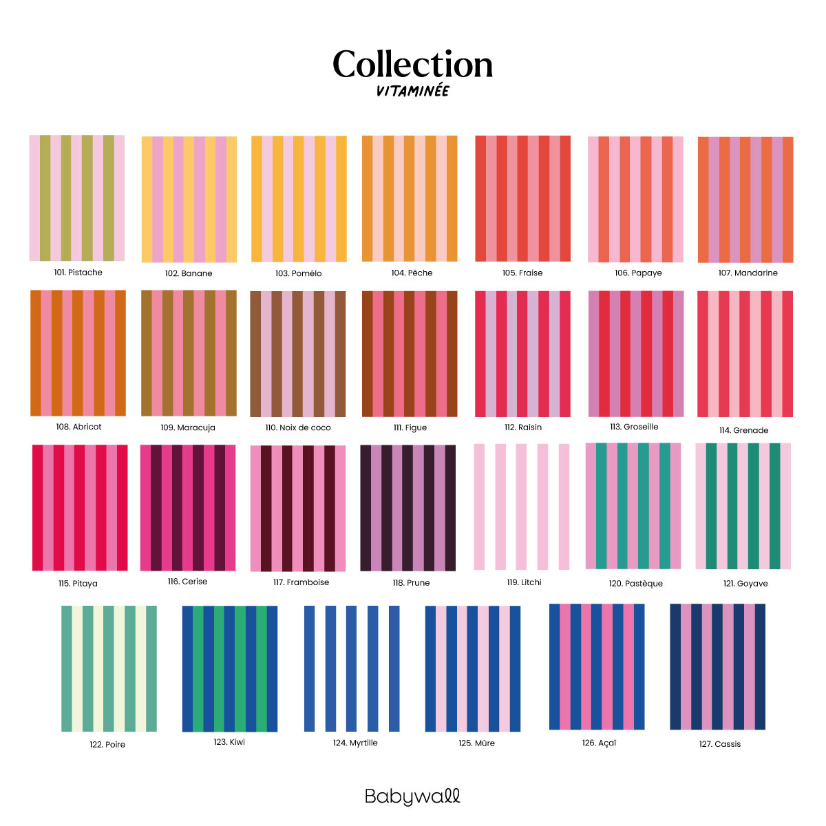 Nuancier Collection Vitaminée