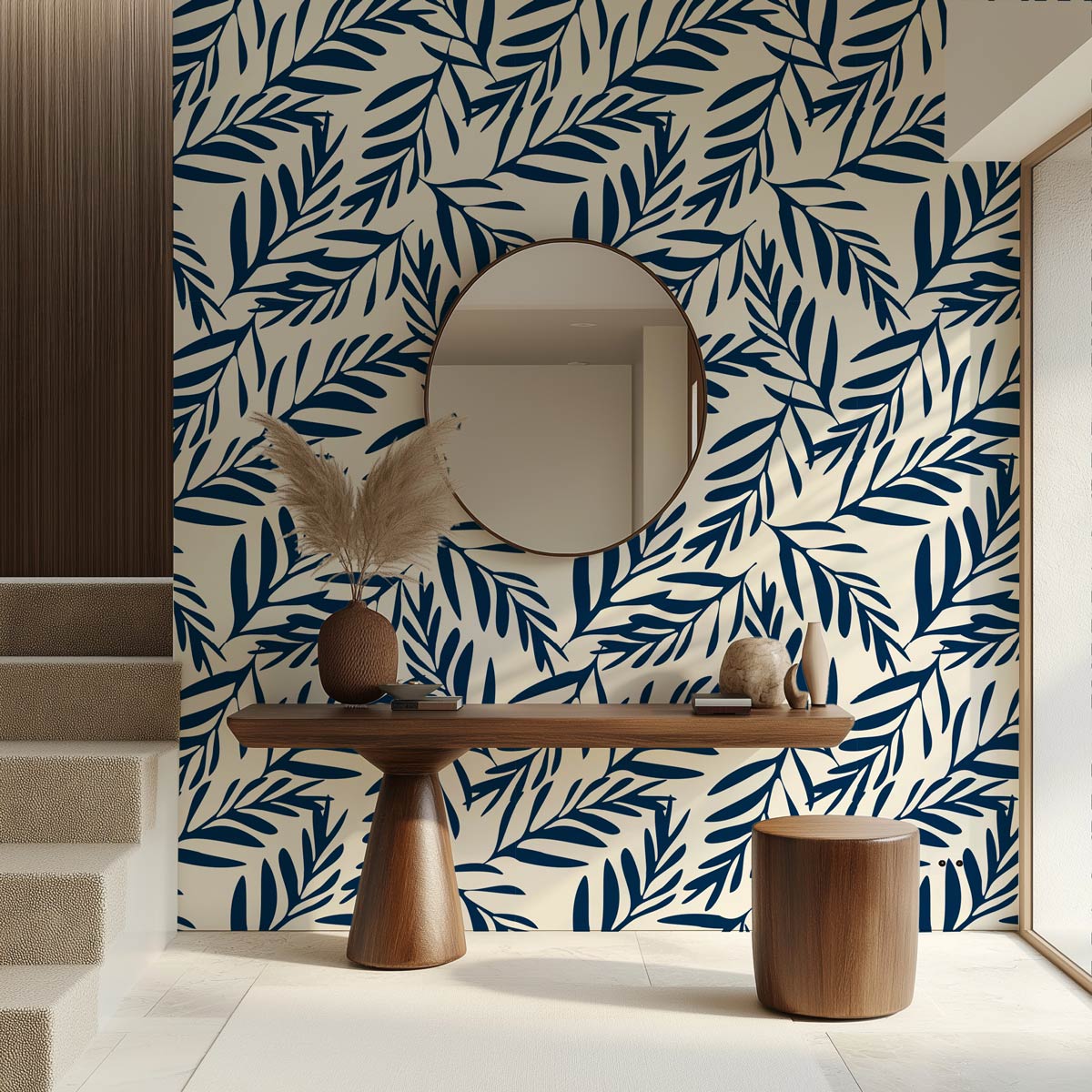 papier-peint-palmier-bleu-roi