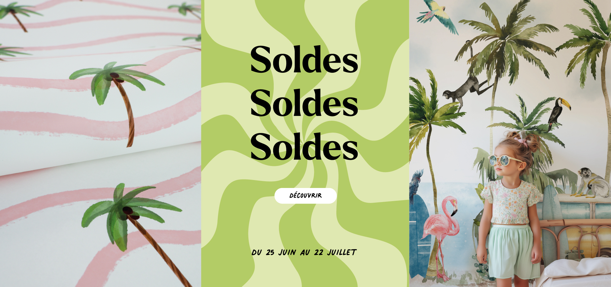 Soldes papier peint enfant