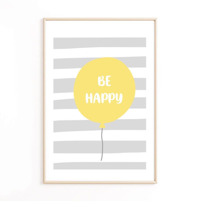affiche-be-happy-bébé