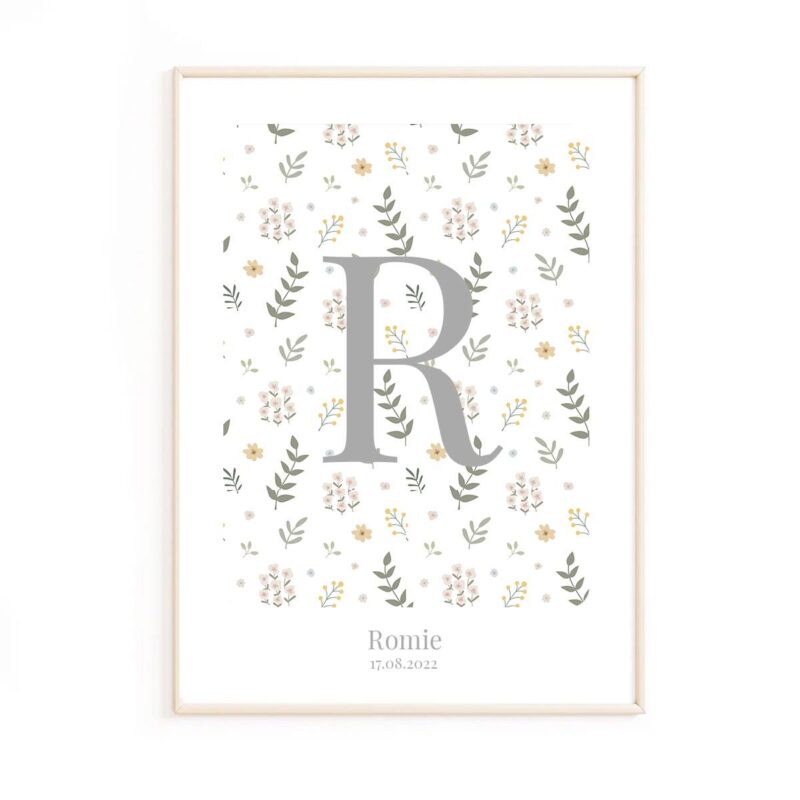 affiche-fleurs-personnalisée