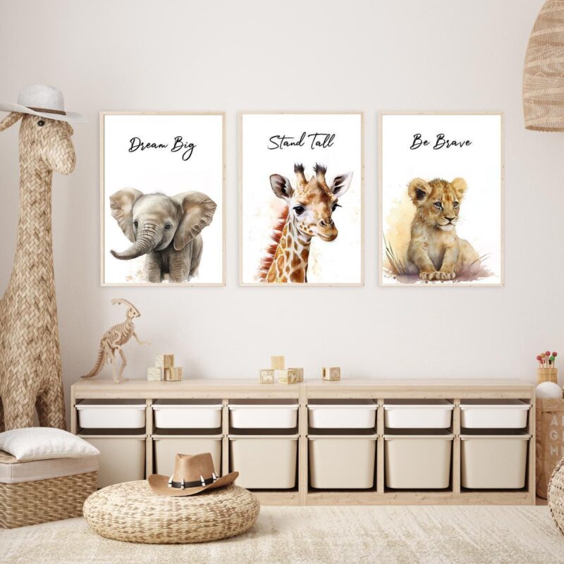 affiche-safari-bébé
