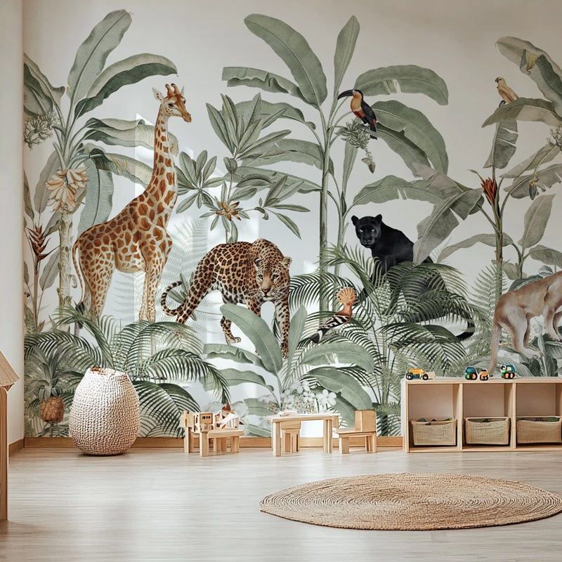 Papel pintado «Jungle Royal» para niños - Imagen 3