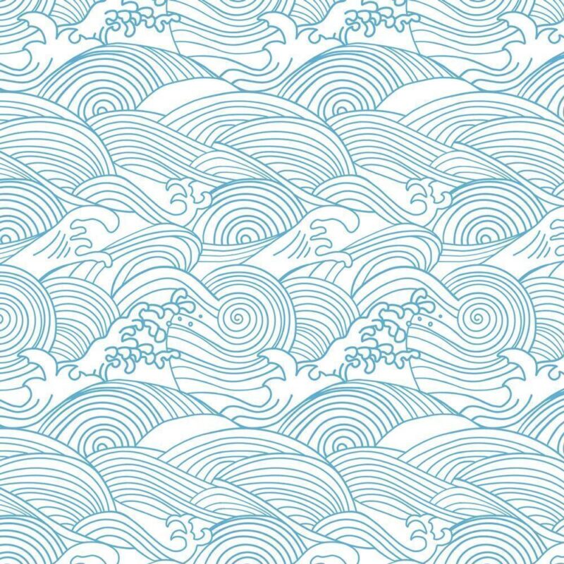 Papel pintado con motivos de olas - Imagen 2