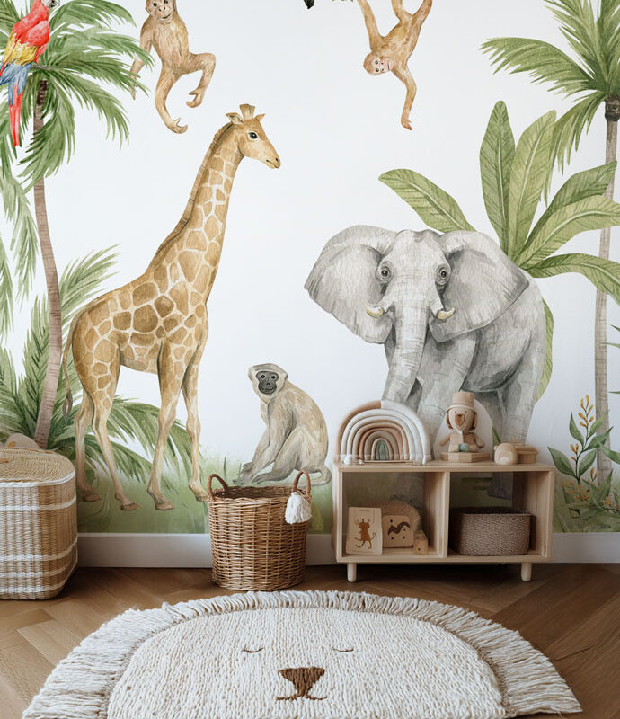 papier-peint-savane-enfant