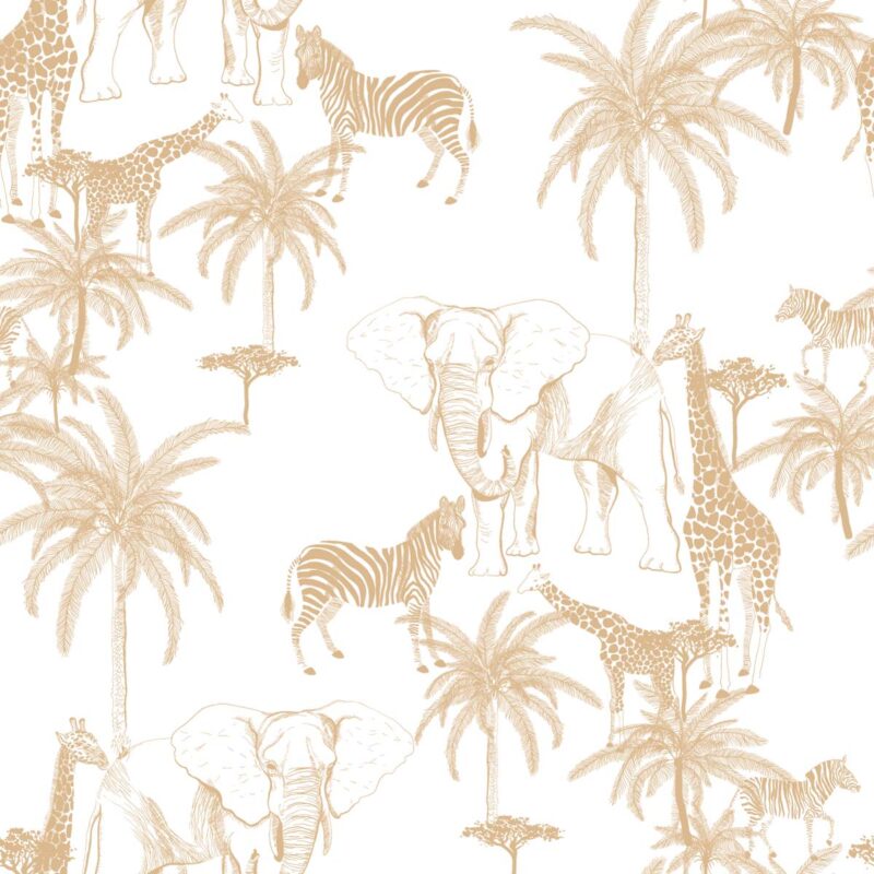 Papel pintado «Sabana» en color beige - Imagen 2